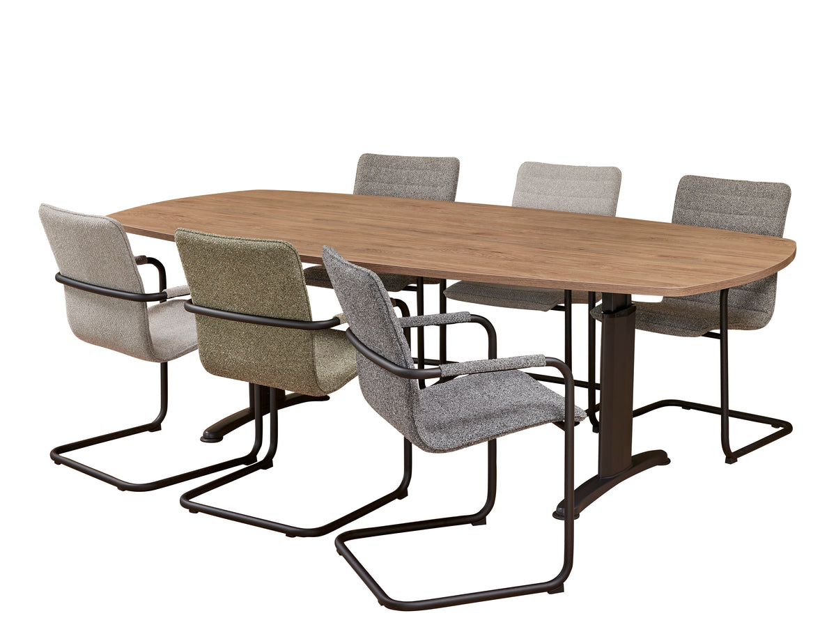 Vergadertafel Ora 240x120 cm Deens ovaal Flex