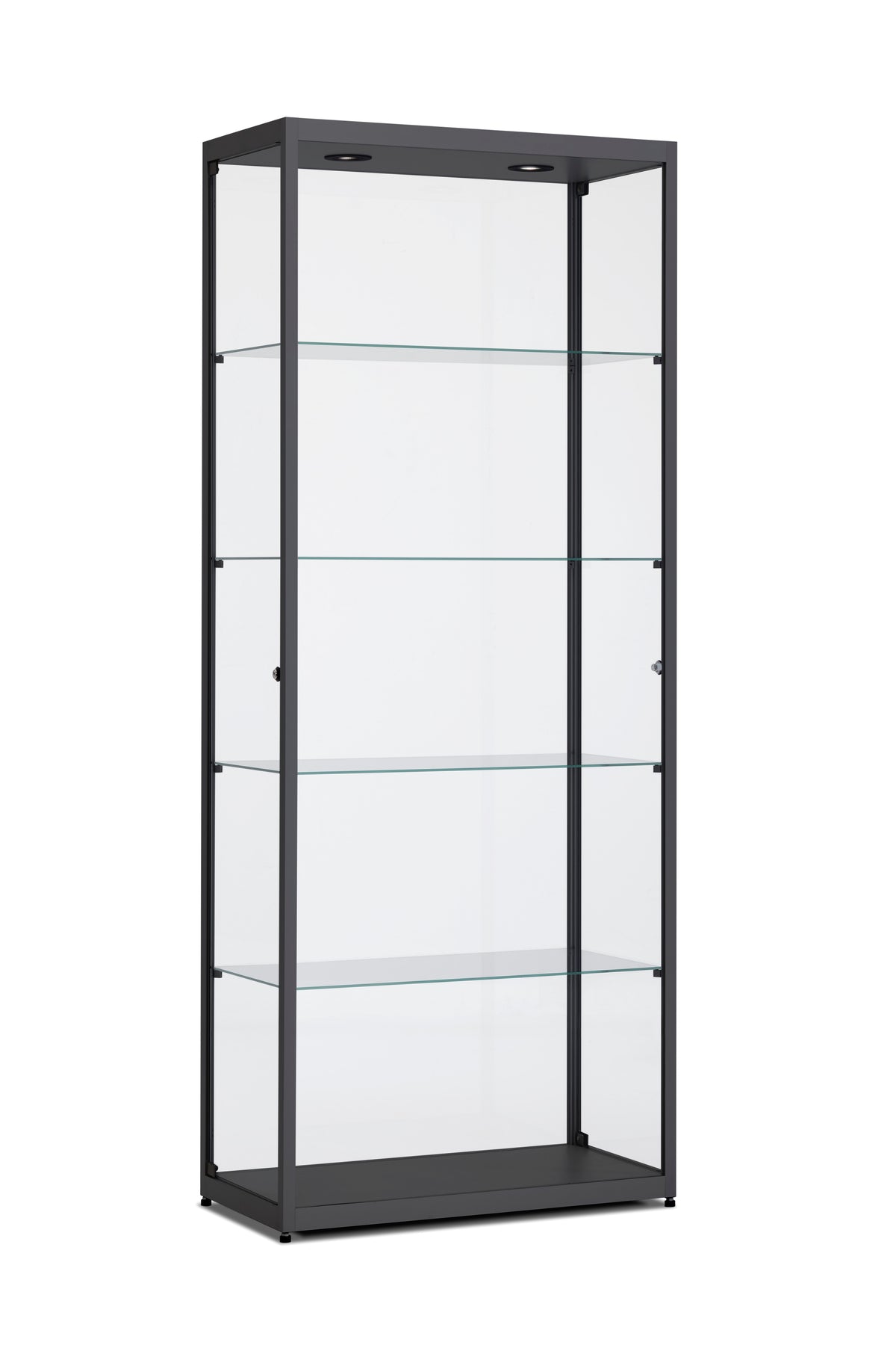 Vitrinekast Ora 80x40x198 cm glas