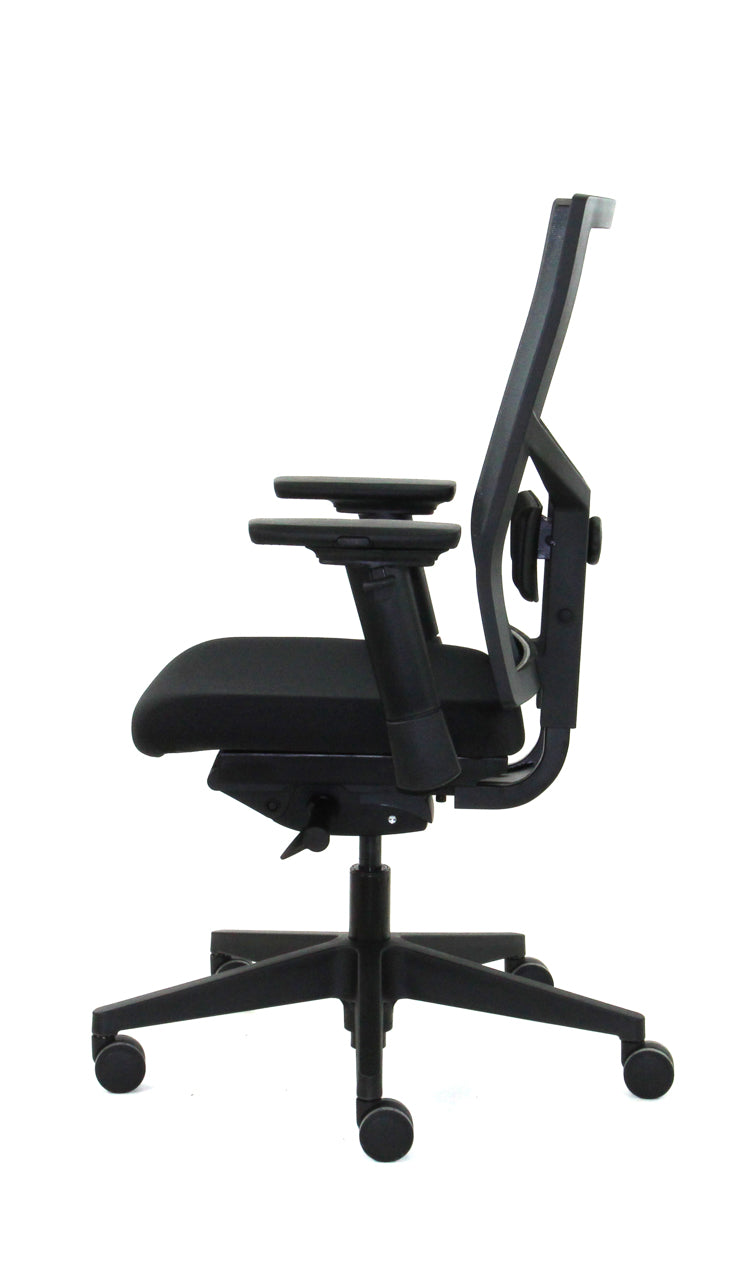 Ergonomische bureaustoel Hypster+ zwart kunststof
