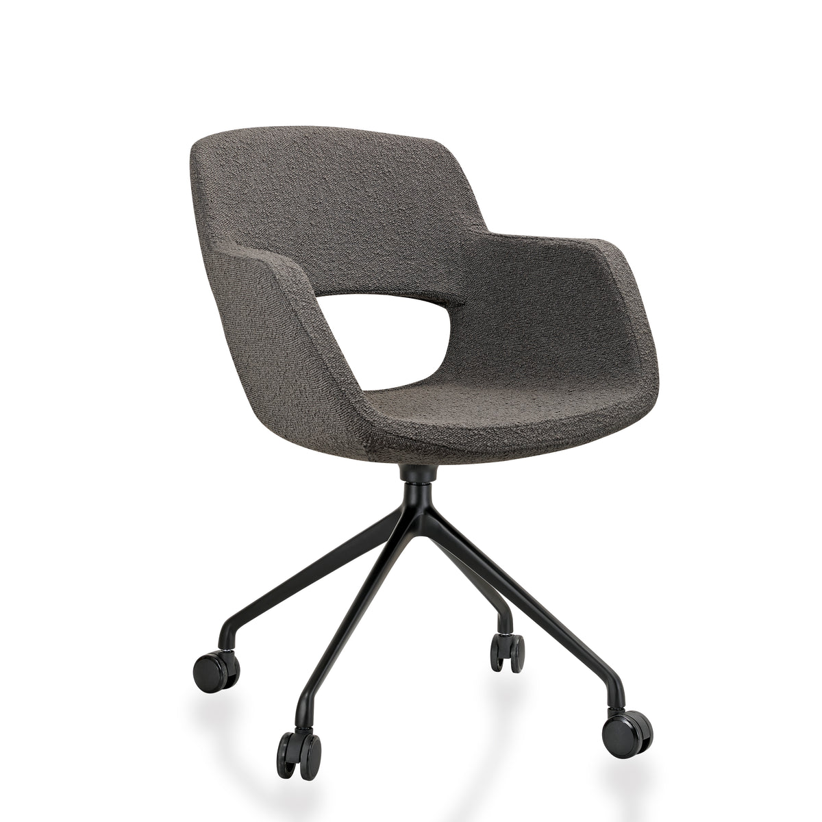 Vergaderstoel Ora Spin boucle verrijdbaar