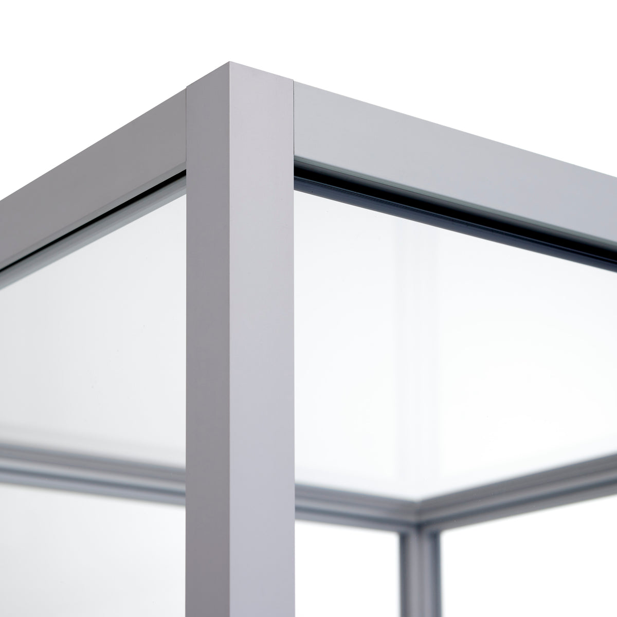 Vitrinekast Ora 50x50x198 cm glas