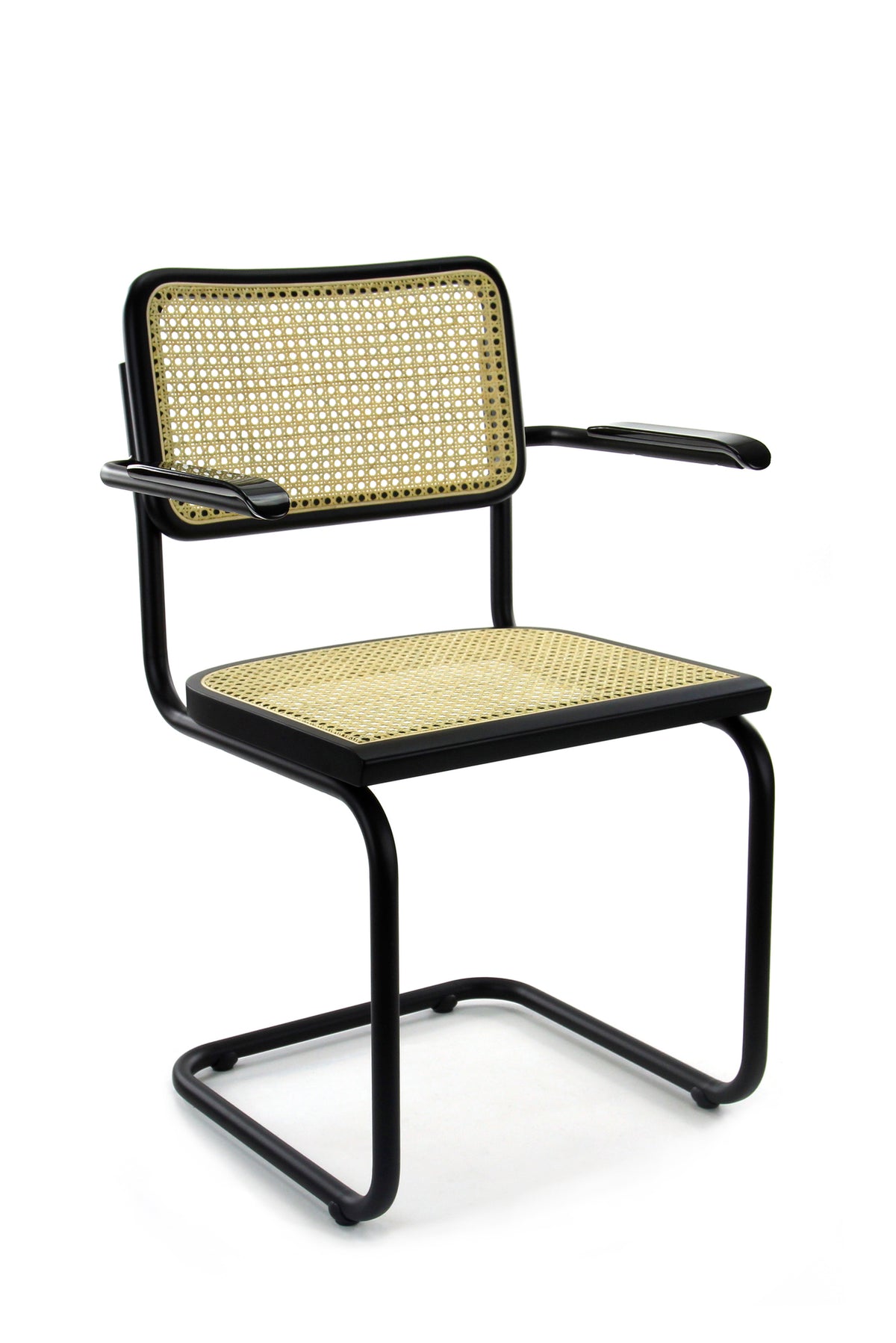 Ontvangststoel Studio webbing zwart zwart met