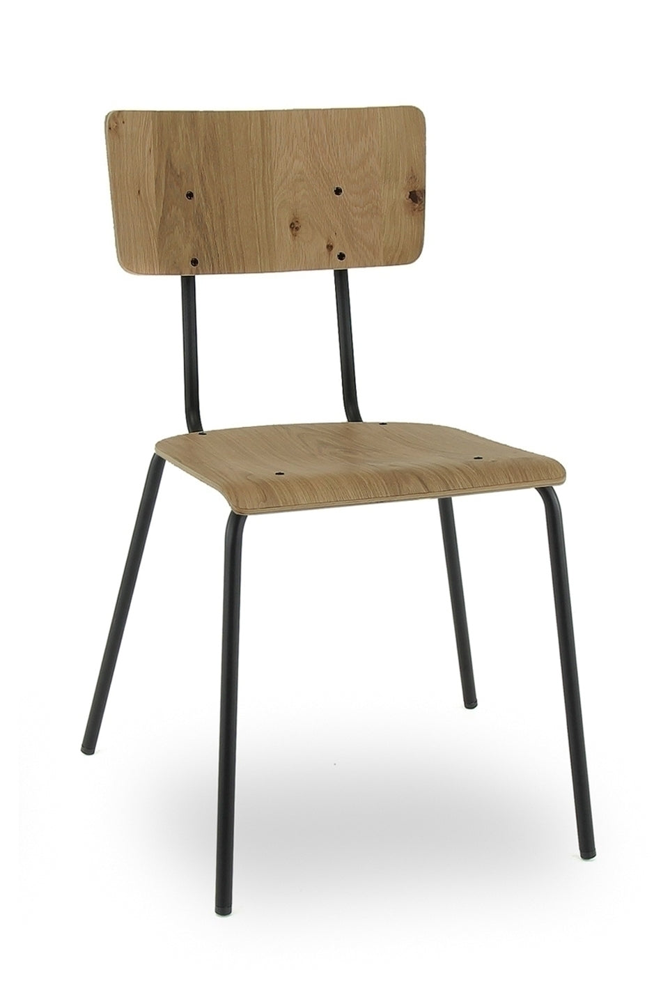 Kantinestoel Loft hout eiken hpl