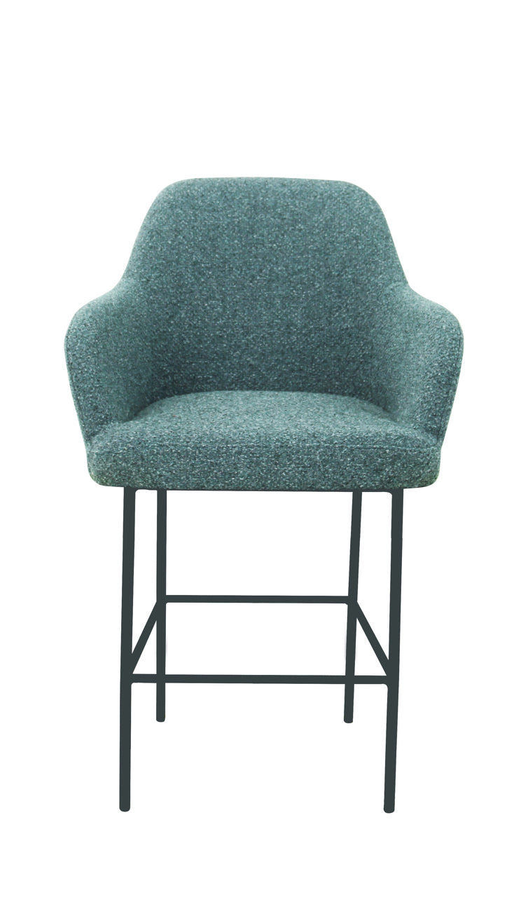 Barkruk Studio kuip boucle 65 cm lage kuip grafiet