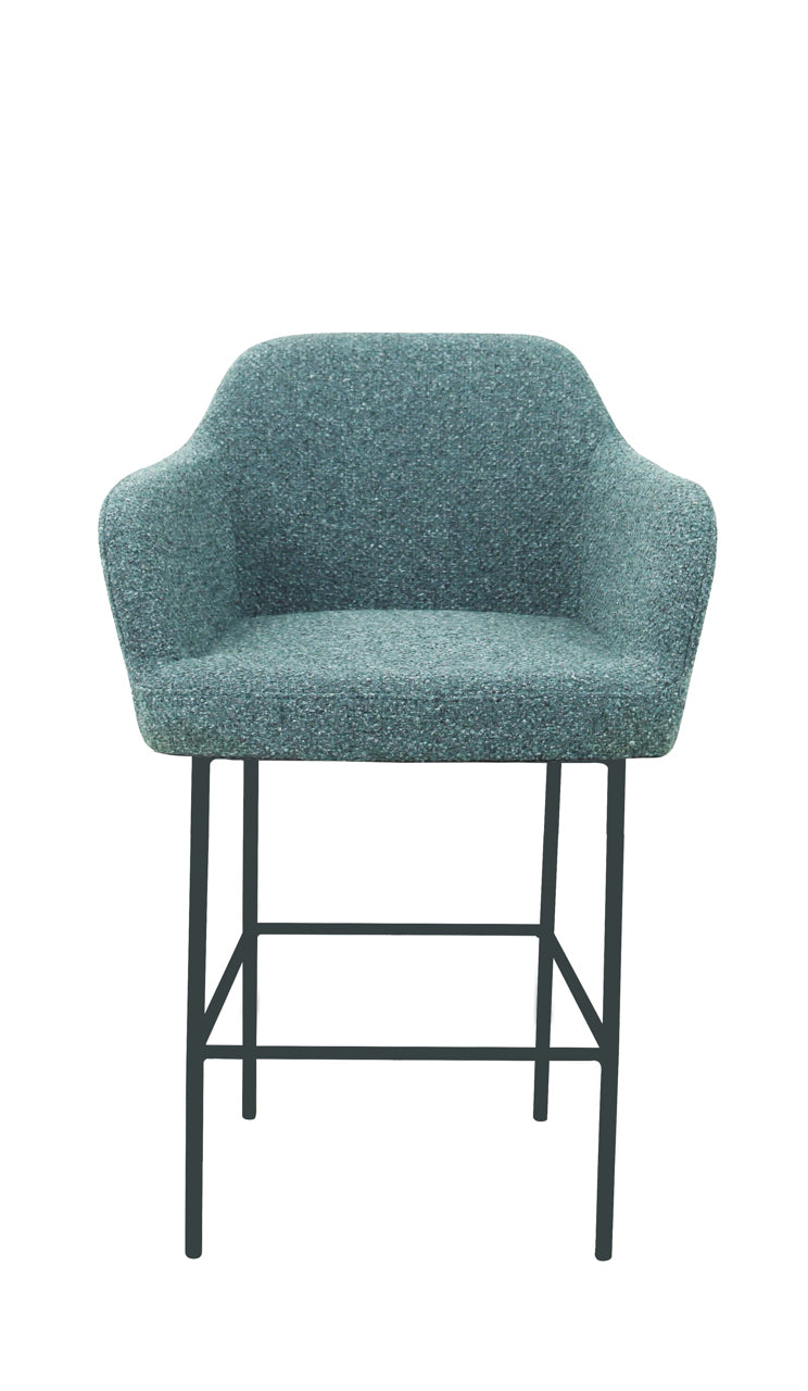 Barkruk Studio kuip boucle 65 cm lage kuip grafiet