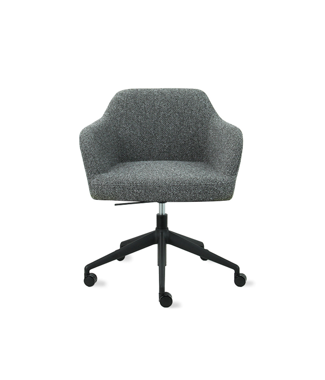 Bureaustoel Studio kuip boucle lage kuip grafiet