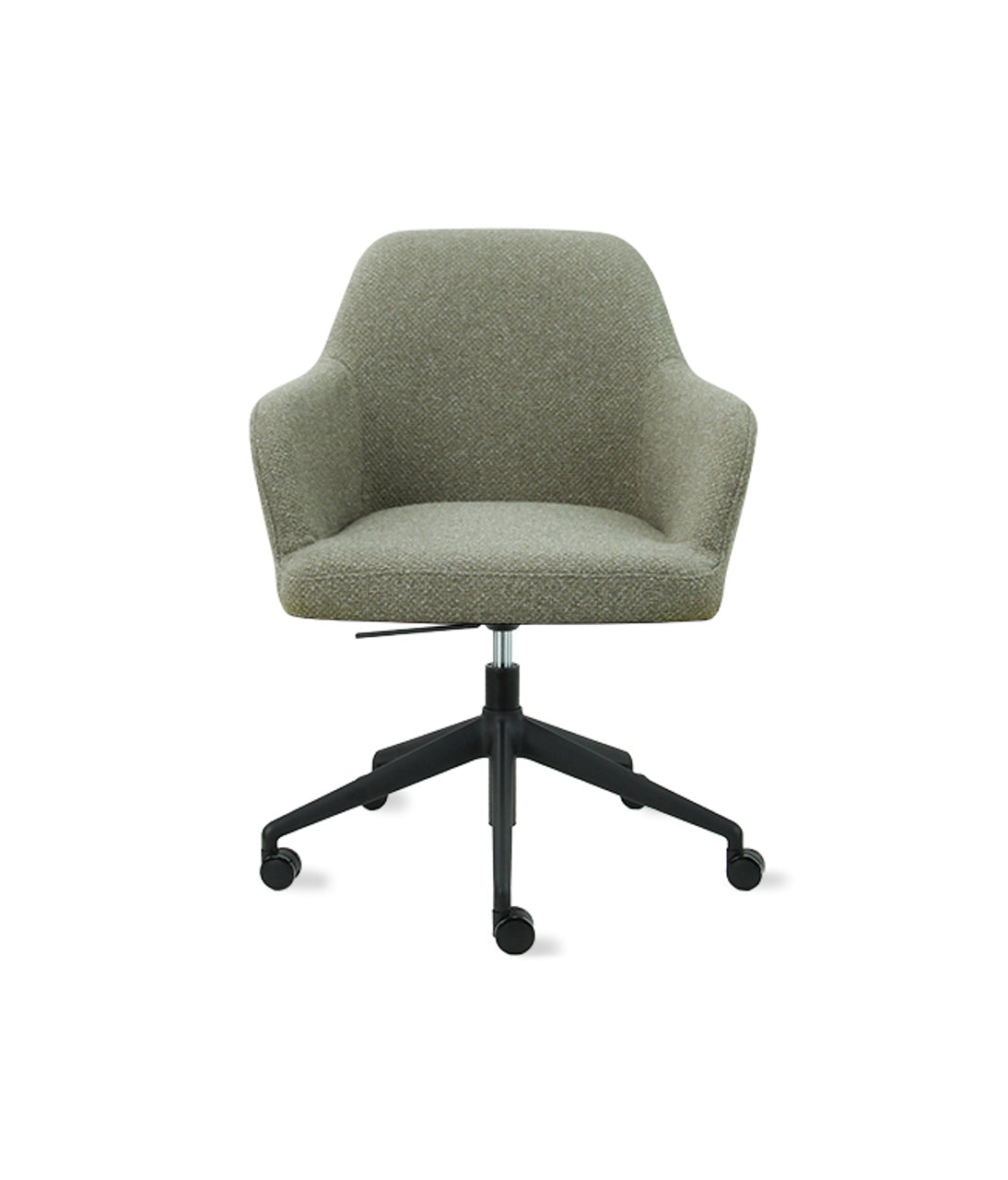 Bureaustoel Studio kuip boucle lage kuip grafiet