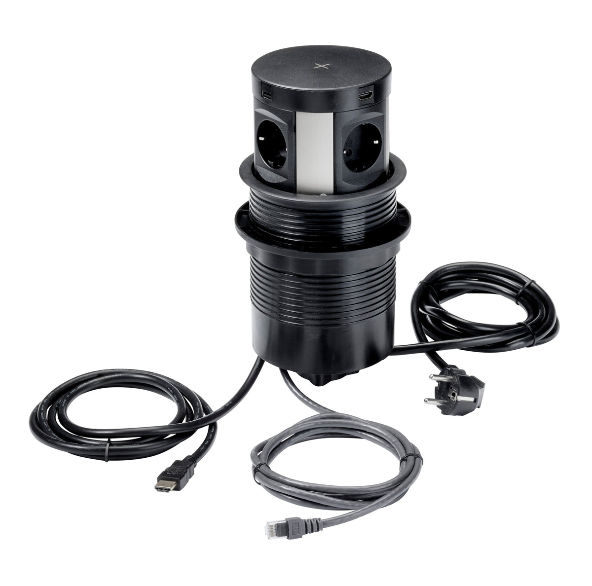 Pop-up stopcontact Ora 12 cm met HDMI en CAT6