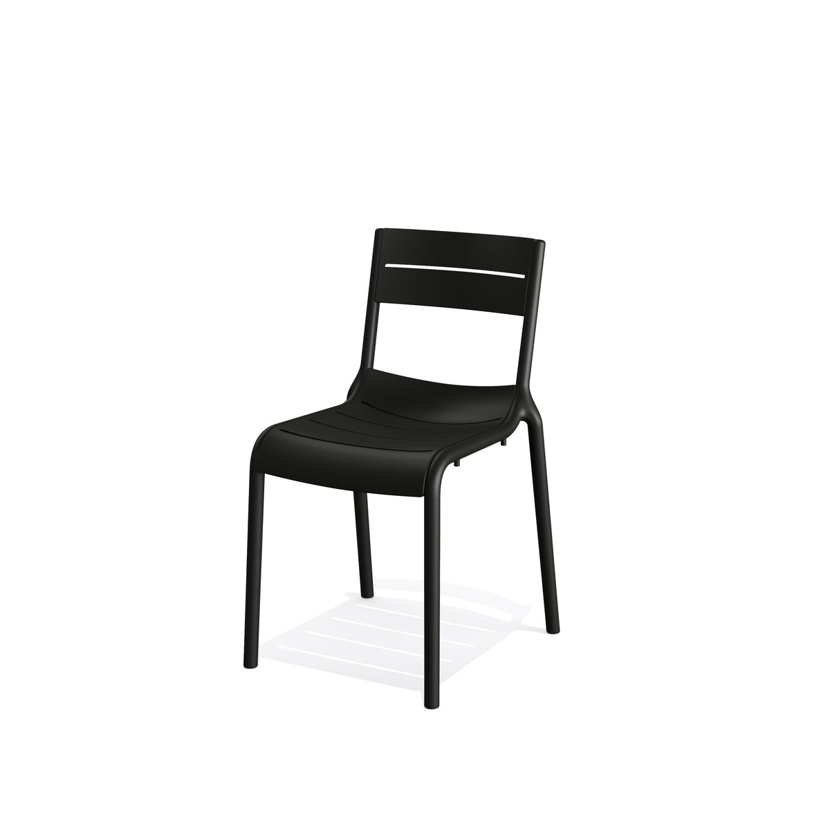 Kantinestoel Ora kunststof stapelbaar in kleur