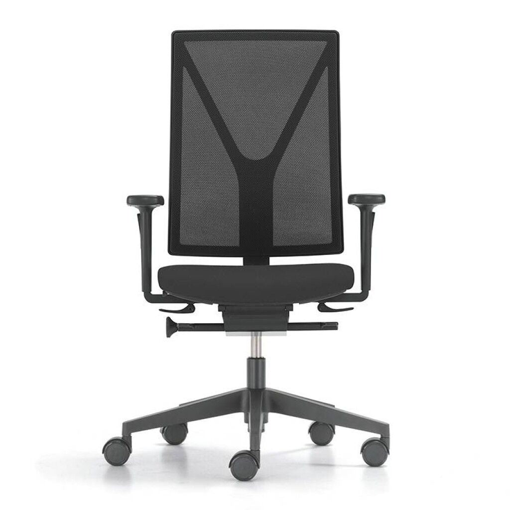 Girsberger Yanos ergonomische bureaustoel NPR zwarte bureaustoel