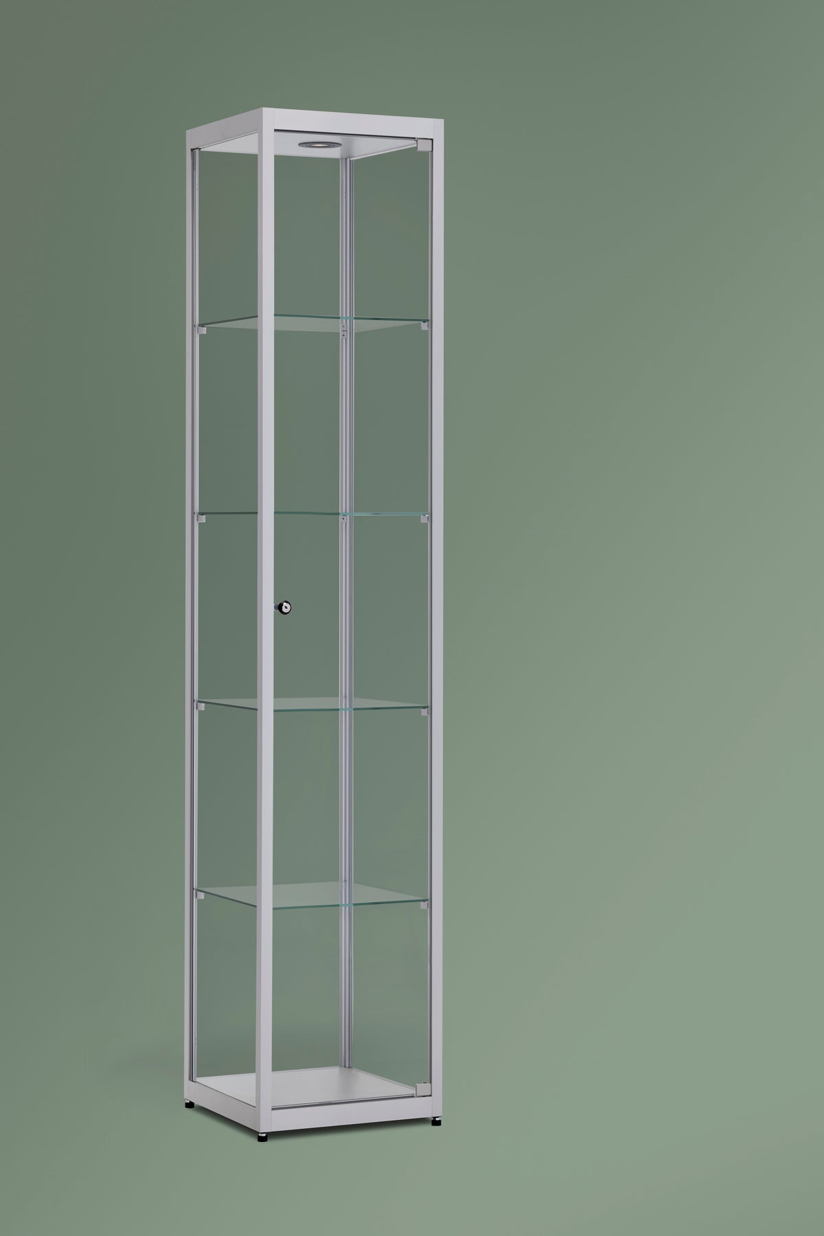 Vitrinekast Ora 40x40x198 cm glas
