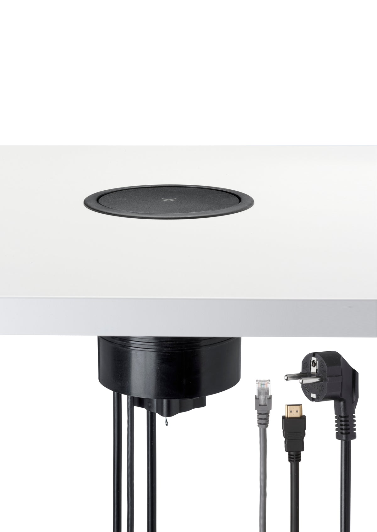 Pop-up stopcontact Ora 12 cm met HDMI en CAT6