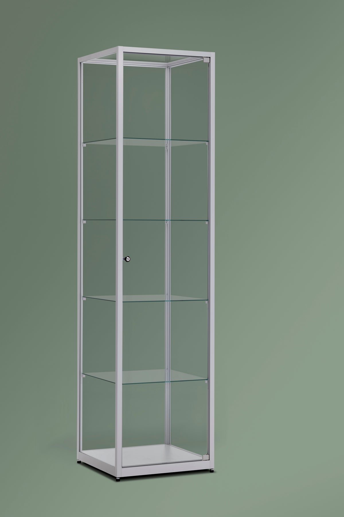 Vitrinekast Ora 50x50x198 cm glas
