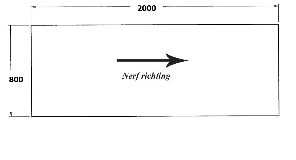Los bureaublad 200x80 cm