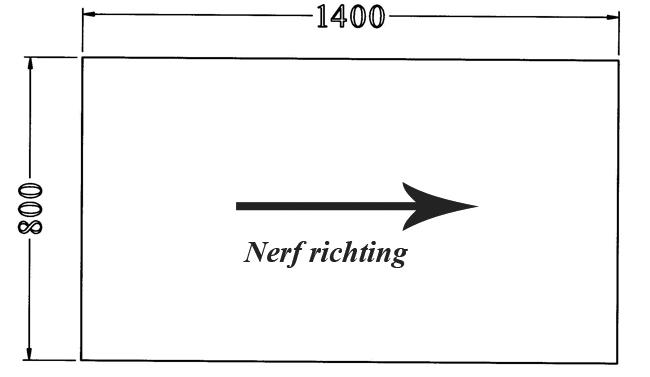 Los bureaublad 140x80 cm