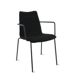Kantine/vergaderstoel P45 zwart