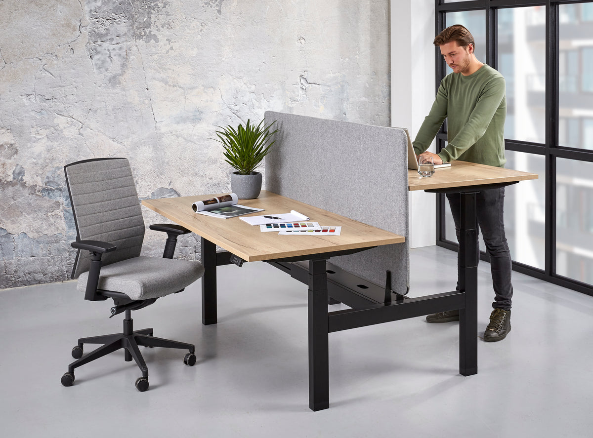 Bureauscherm Ora Basic duo 80 cm