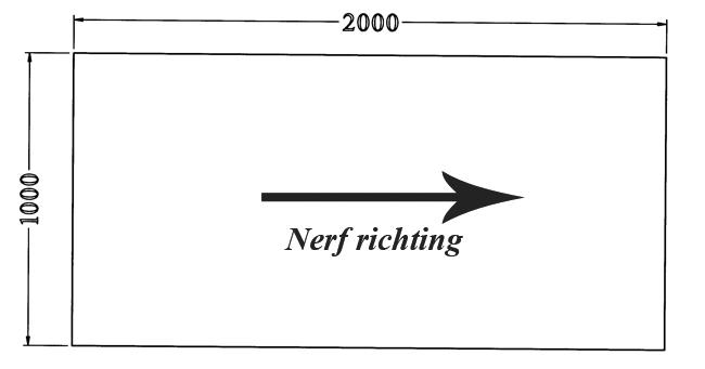 Los bureaublad 200x100 cm