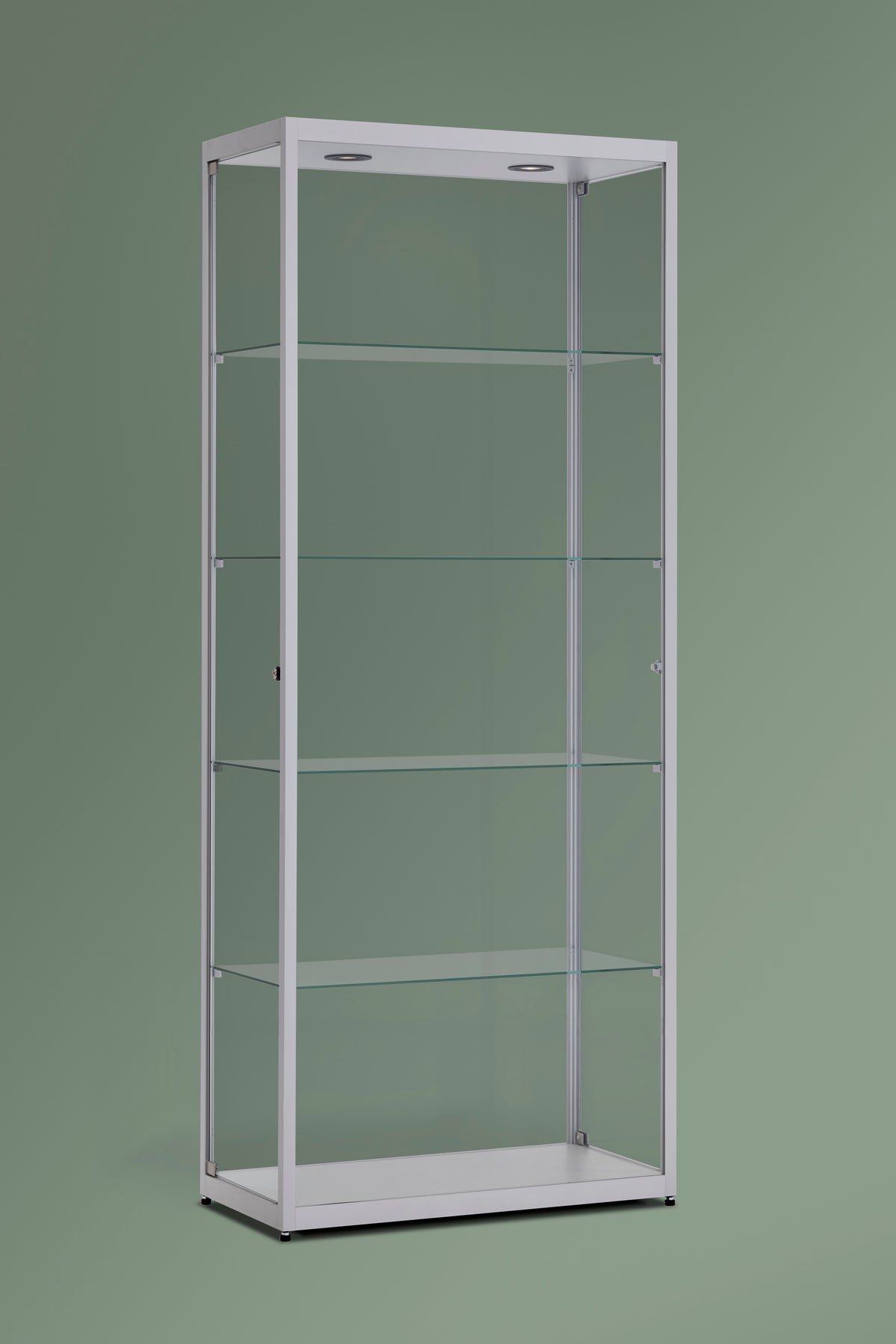 Vitrinekast Ora 40x40x198 cm glas