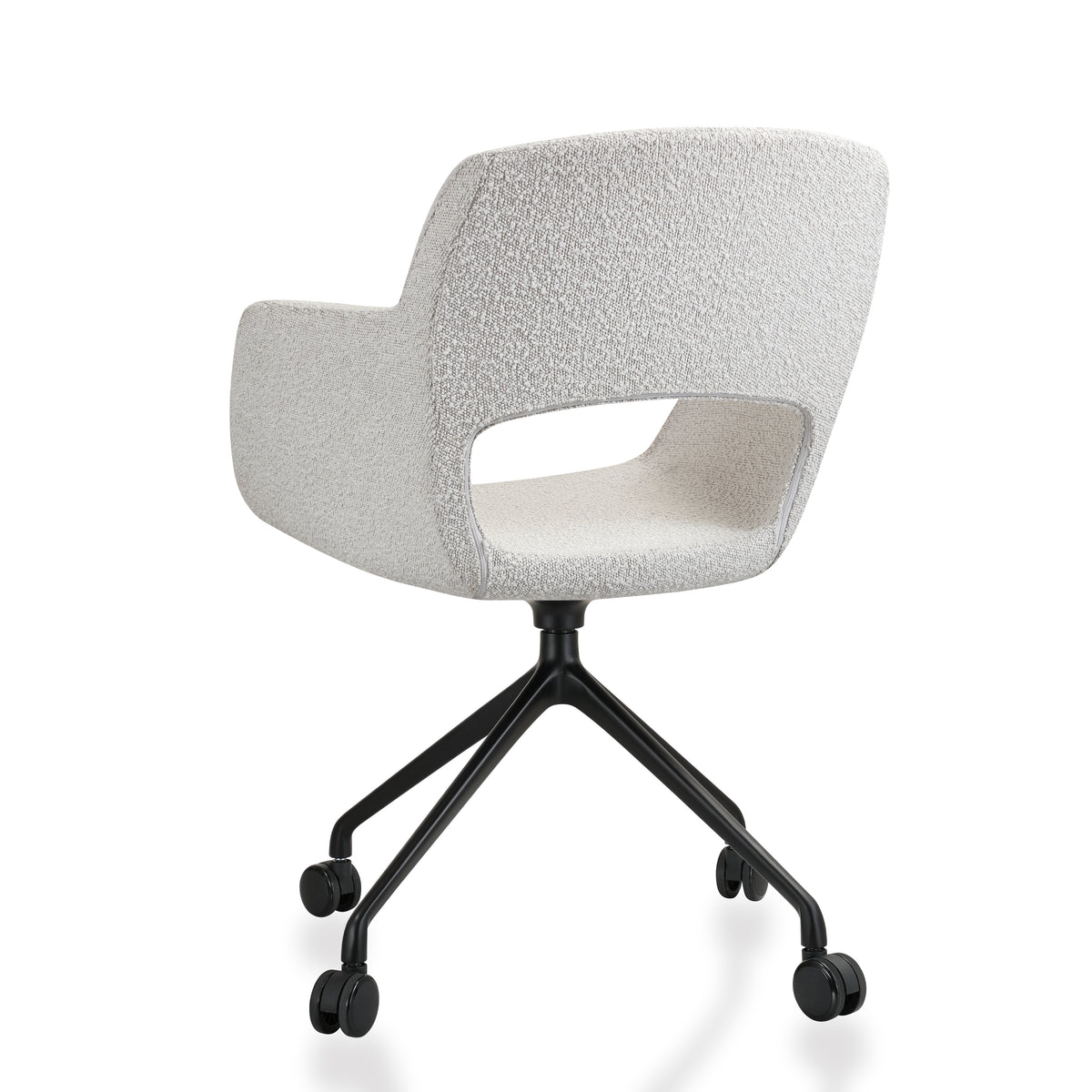 Vergaderstoel Ora Spin boucle verrijdbaar