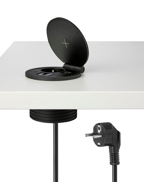 Draadloze lader Ora inbouw 8 cm met afsluitklep