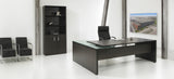 Directiebureau Ora 230x172 cm links donker eiken