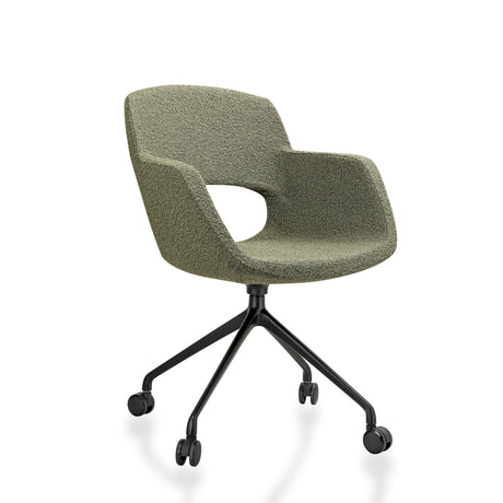 Vergaderstoel Ora Spin boucle verrijdbaar