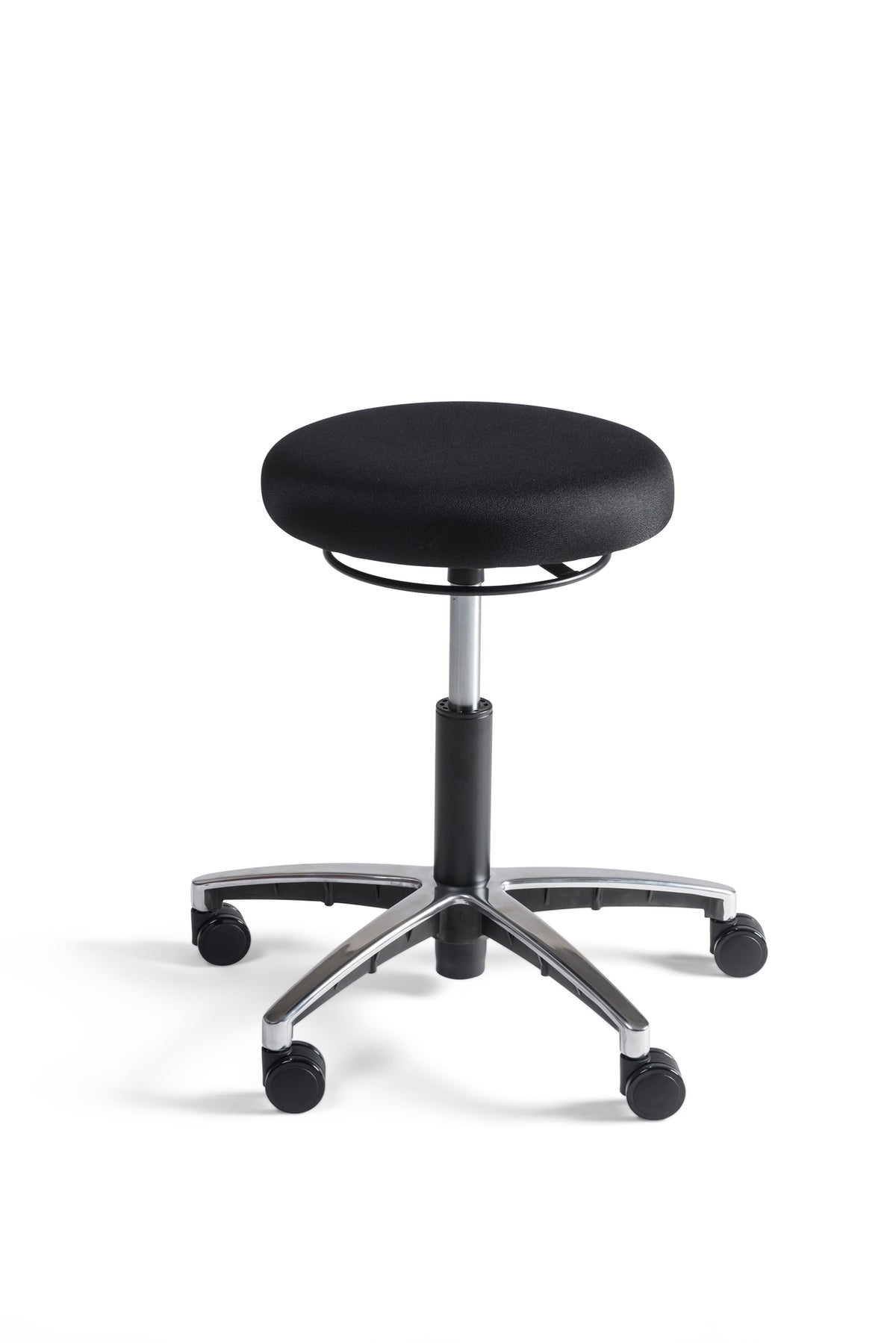 Werkkruk Pro laag stof aluminium gepolijst