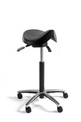 Zadelkruk Pro pu ergonomisch aluminium gepolijst