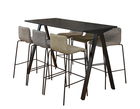 Bartafel Ora 120-180x80 cm V-poot 110 cm hoog