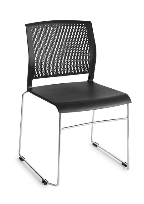 Kantinestoel Ora koppelbaar chroom