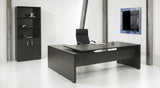 Directiebureau Ora 230x172 cm links donker eiken
