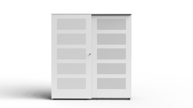 Akoestische kast Ora 194x160-240x47 cm geperforeerd