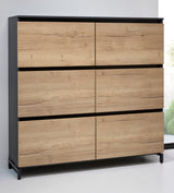Dressoirkast Ora 155x160x44 cm halifax eiken