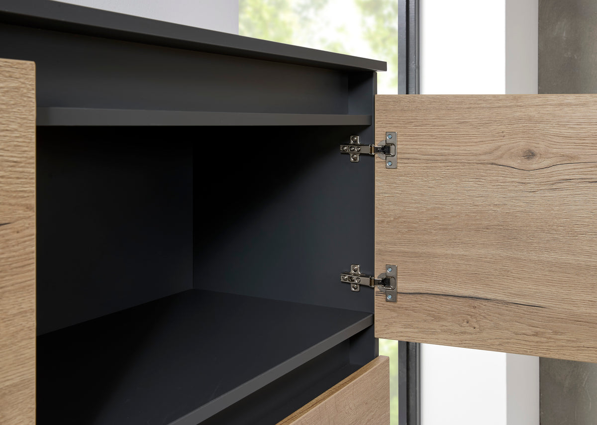 Dressoirkast Ora 155x160x44 cm halifax eiken
