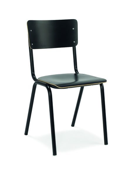 Kantinestoel Loft HPL zwart