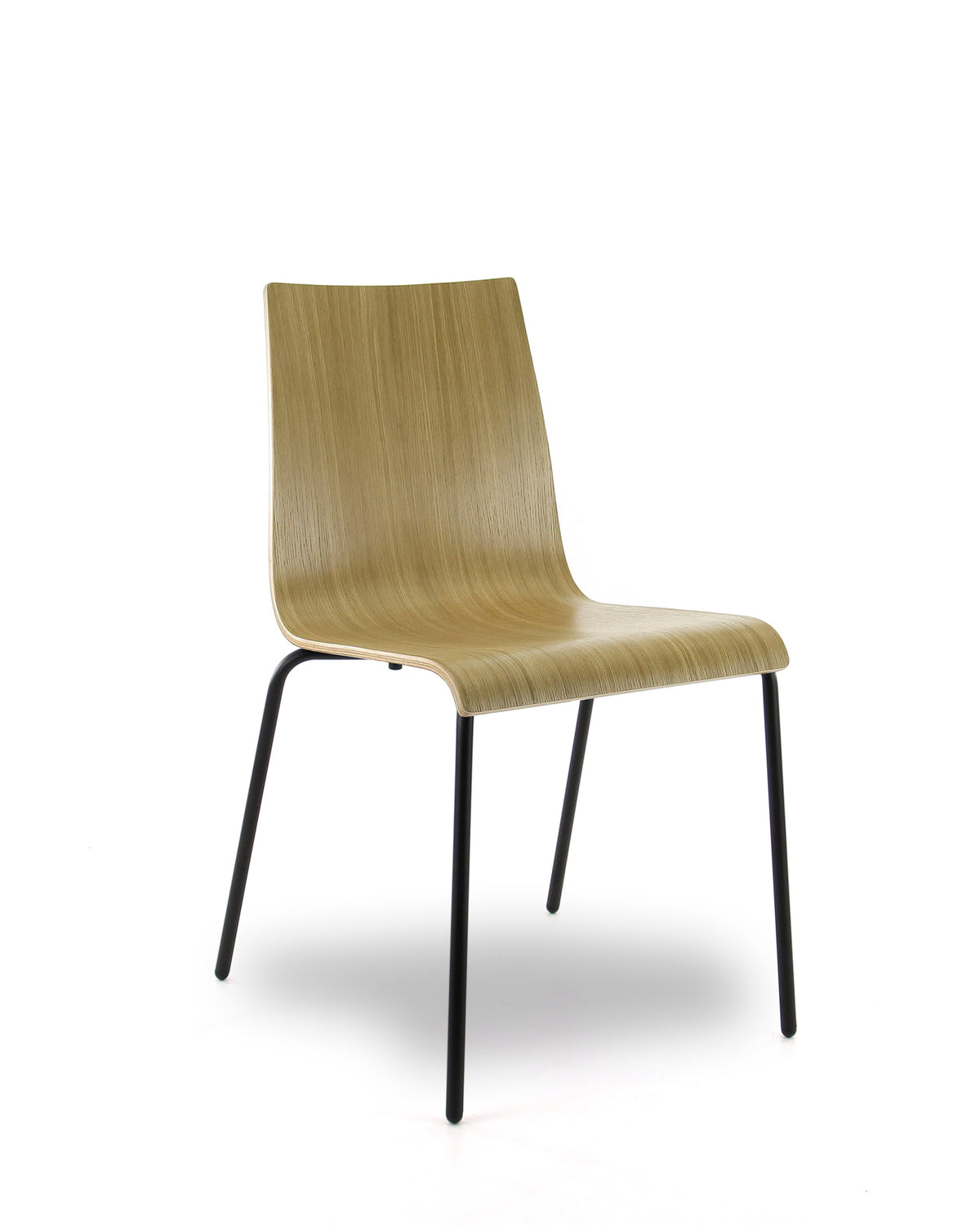 Kantinestoel P-3 houten zitschaal blank eiken