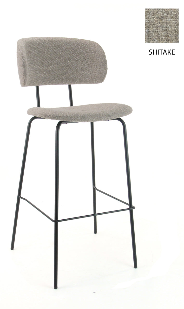 Barkruk SR met hoge rug taupe
