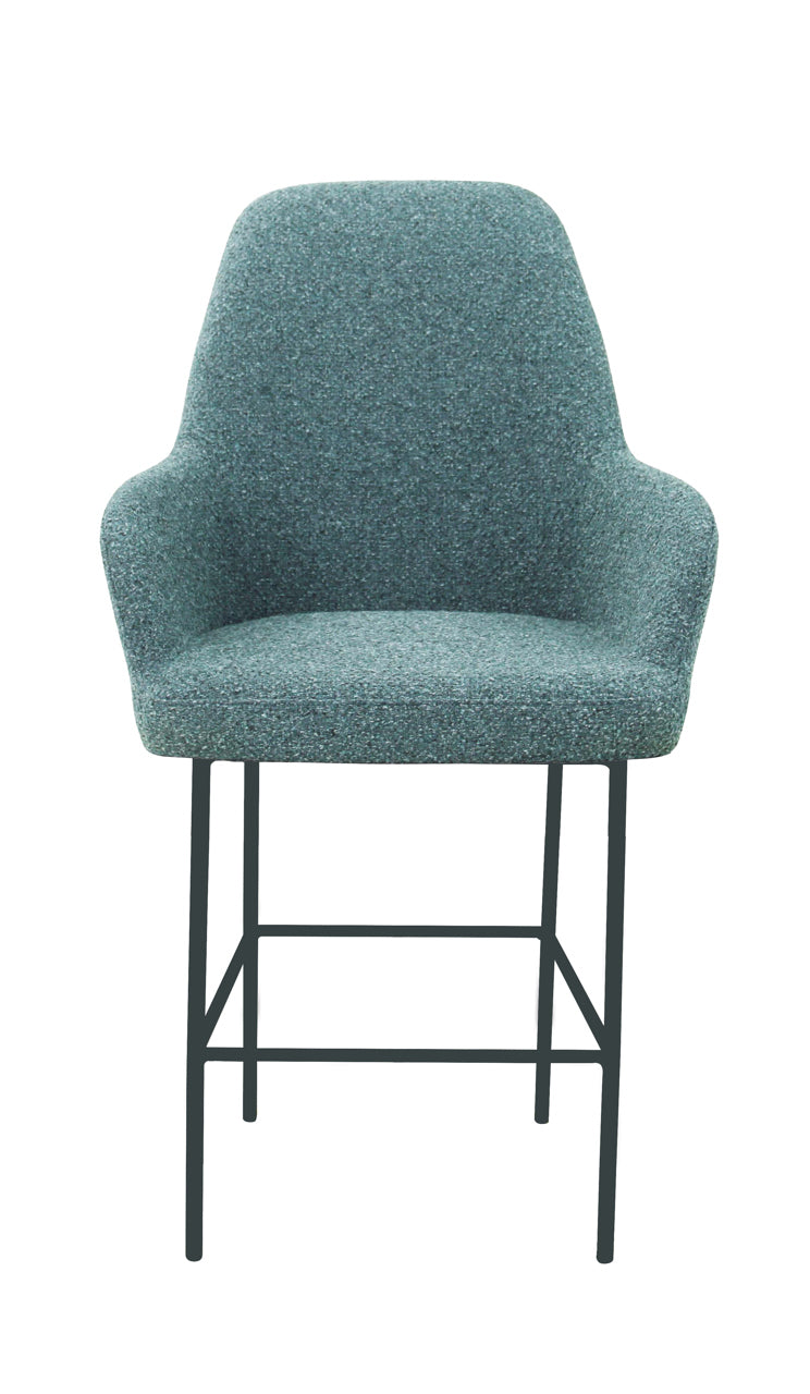 Barkruk Studio kuip boucle 65 cm lage kuip grafiet