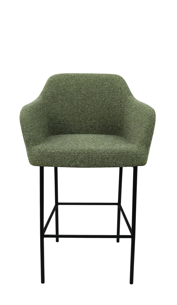 Barkruk Studio kuip boucle 78 cm lage kuip grafiet