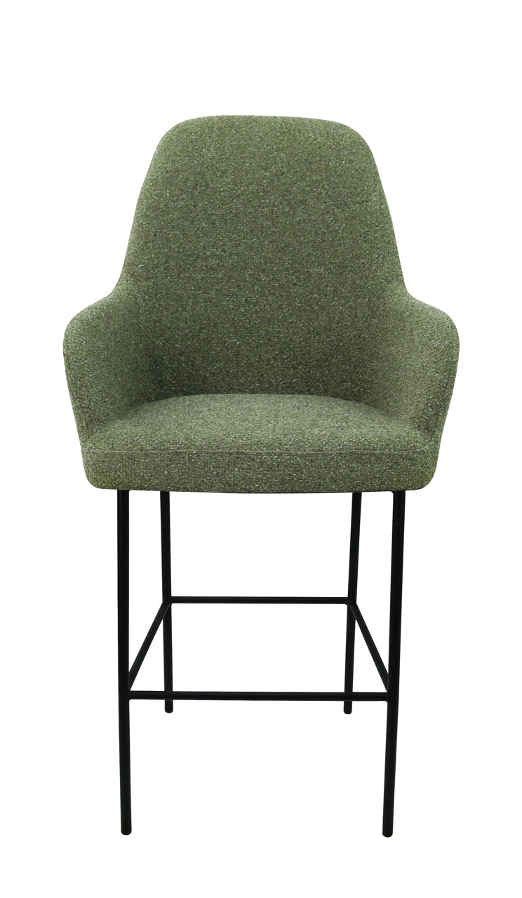 Barkruk Studio kuip boucle 78 cm lage kuip grafiet