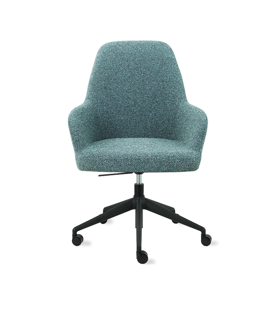Bureaustoel Studio kuip boucle lage kuip grafiet