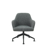 Loungestoel Studio kuip boucle draaibaar lage kuip grafiet