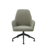 Loungestoel Studio kuip boucle draaibaar lage kuip grafiet