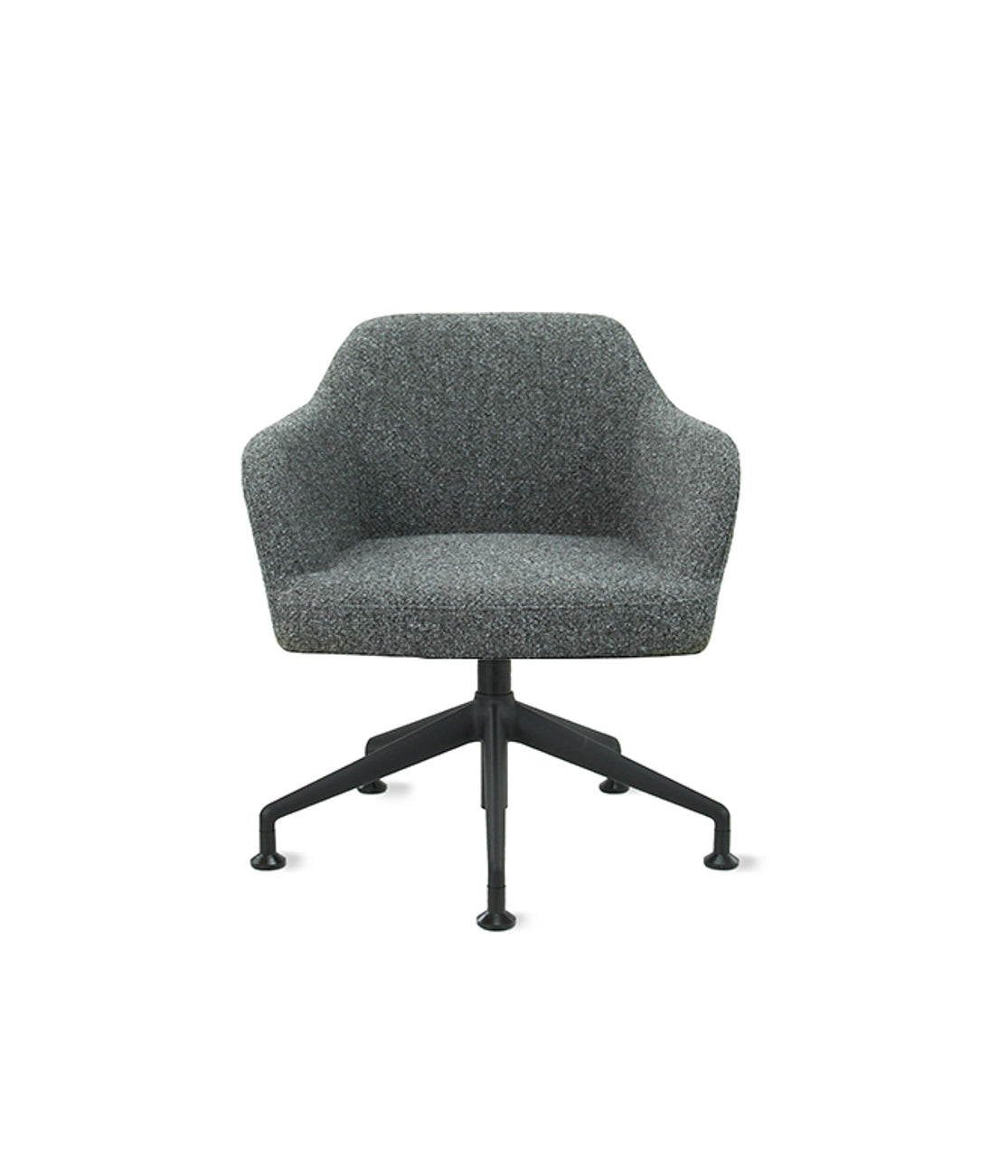 Loungestoel Studio kuip boucle draaibaar lage kuip grafiet
