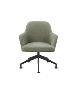 Loungestoel Studio kuip boucle draaibaar lage kuip grafiet