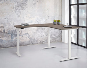 Hoekbureau Ora 200x80 + 120x60 cm zit-sta 3 motoren Premium