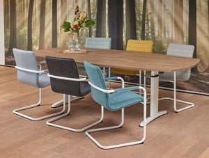 Vergadertafel Ora 240x120 cm Deens ovaal Flex