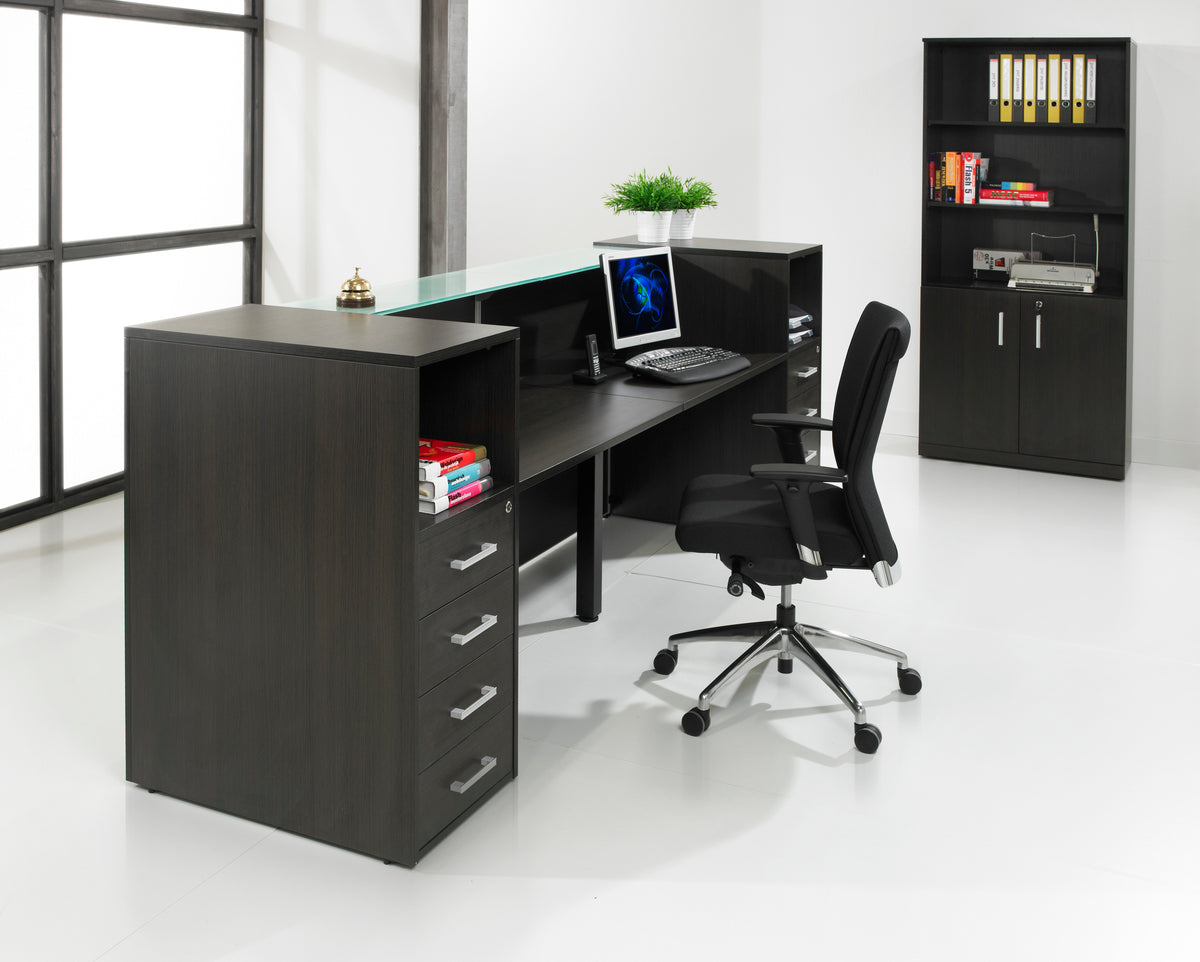 Directiebureau Ora 210x90 cm donker eiken