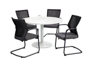 Vergadertafel Ora rond 120x120 cm